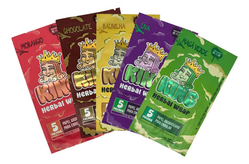 Novas King Blunt 5 Sabores Sortidos Alta Qualidade Tabacaria