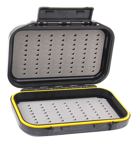 W 1x Impermeable Caja Caso De Cebos Moscas Pesca Vuela