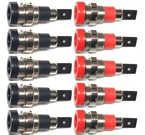 Cessbn15 Conector Banana Hembra Negra Y Roja Banana Conector