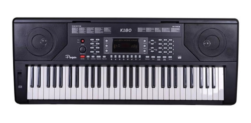 Teclado 61 Teclas Sensitivo 5/8 Parquer K180bk +fuente + Sop
