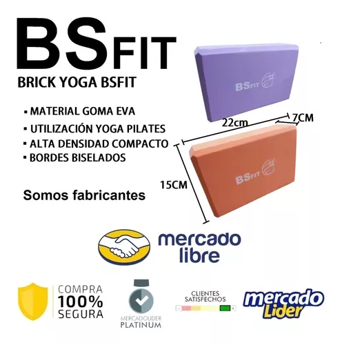 Taco Yoga Brick Ladrillo Eva Pvc Importado Pilates Bloque