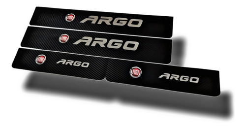 Protector Cubre Zócalos Carbono Fiat Argo