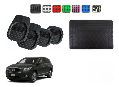 Tapetes 4pz Color 3d + Cajuela Infiniti Jx35 2013 2014