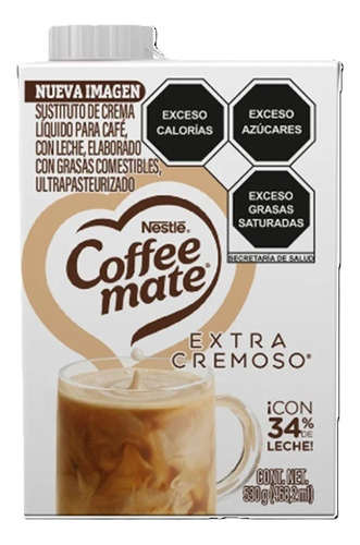Sustituto De Crema Líquido Para Café Coffee-mate Extra Cremo