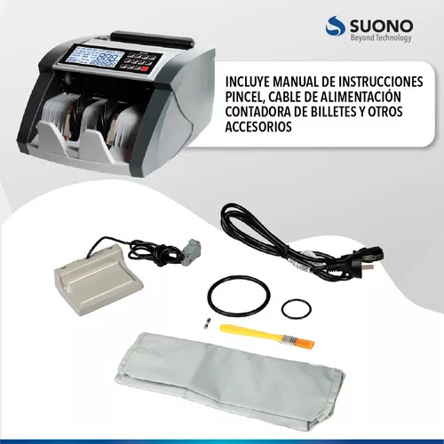 Máquina Cuenta Dinero Suono Snof-0001 Detecta Billete Falso
