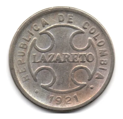 2 Centavos 1921 Lazareto R H (Usado)