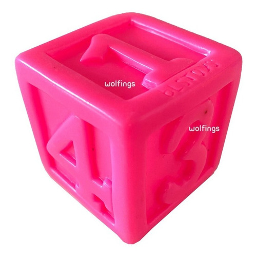 Imagen 5 de 8 de Cubos Chifle De Goma Dados Numeros Juego De Baño Agua Bebe