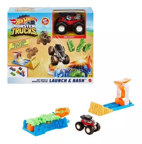 Hot Wheels Monster Trucks Launch & Bash Playset by Mattel