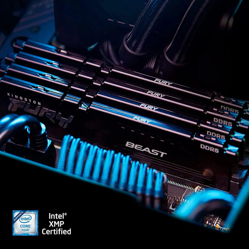 Memória Ram Pc Gamer Ddr5 Kingston Fury Beast 16gb 5200mhz