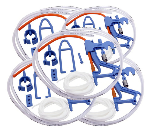 Kit Válvula Para Reparo Do Bebedouro Pendular 5 Unidades Cor Azul