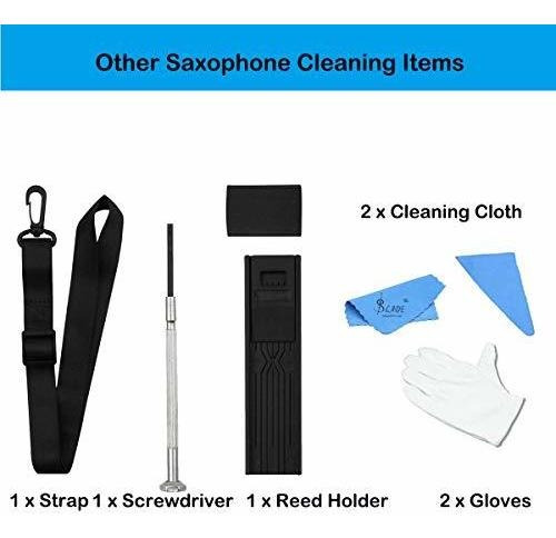 Imagen 3 de 4 de 10 In 1 Saxophone Cleaning Kit Alto Cleaner Including