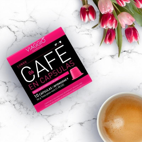 Pack 30 Cápsulas Café Viaggio Lungo Para Nespresso®