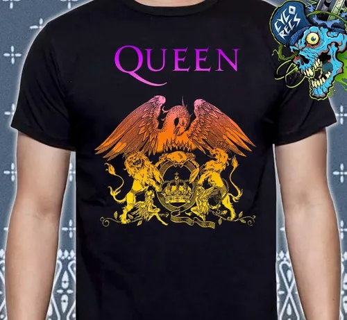 Queen Logo Escudo Rock Hard Rock Polera Cyco Reco