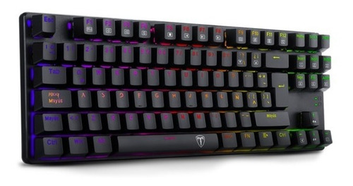 Teclado Mecánico Gamer T-dagger Bora T-tgk315 Rgb, Blue Sw