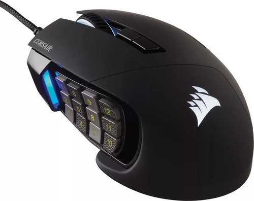 Imagen 1 de 4 de Mouse Gamer Corsair Scimitar Rgb Elite Black