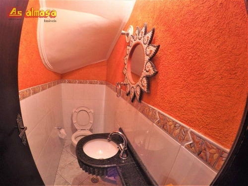 Imagem 4 de 20 de Sobrado Condominio Fechado Com 3 Dormitórios À Venda, 150 M² Por R$ 630.000 - Cidade Brasil - Guarulhos/sp - So0019