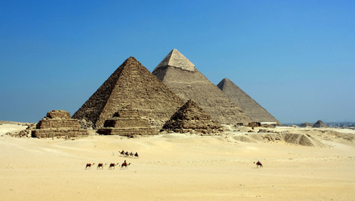 Vinilo Decorativo 30x45cm Egipto Piramides Nilo Esfinge M1