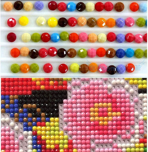 5d Pintura Por Diamantes Kit Colorful Zebra