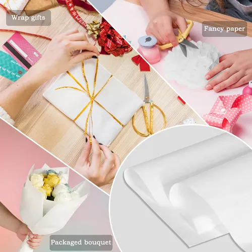 Pinwatt 500 Hojas 20x30 Papel De Seda Blanco A Granel Para B