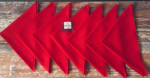 Set X24 Unidades Servilletas A Eleccion Rojas O Blancas