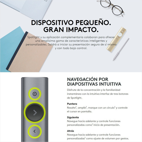 Señalador / Presentador Remoto Avanzado Logitech Spotlight