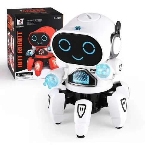 Robot Araña Musical Bailarín Juguete Eléctrico Con Luces Led
