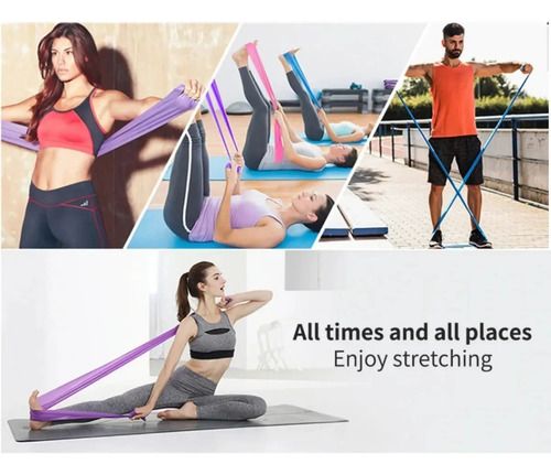 Hjq Banda Elástica For Fisioterapia, Yoga, Estiramientos Y