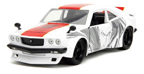 One Punch Man 1:24 1974 Mazda Rx-3 - Coche Fundido A Presion