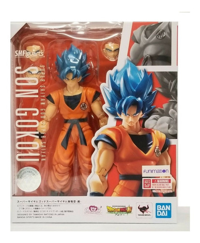 Super Saiyan God Blue Goku Figura Articulada S.h Figuarts