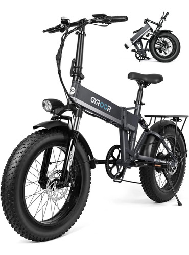 Gyroor C5max Folding Electric Bike For Adults, 20  Fat Tire 