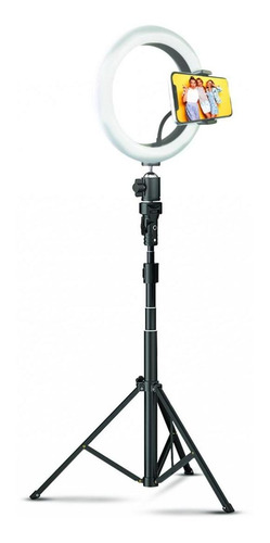 Aro De Luz Led 20cm 8 Pulgadas Ring Celular + Tripode 2 Mts
