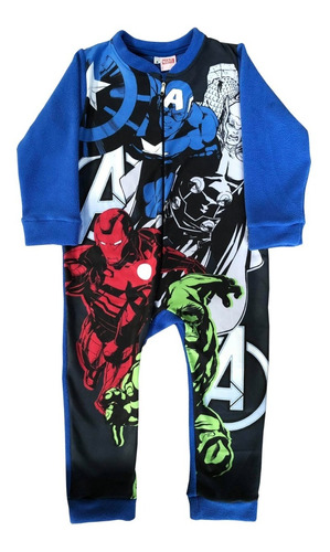 Pijama Niño Avengers Micropolar Enterito Original Marvel 