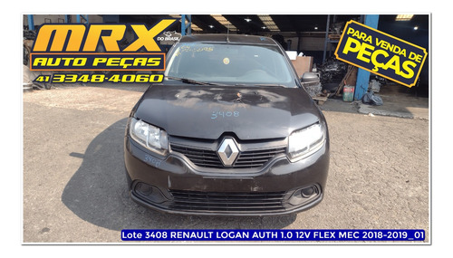 Sucata Renault Logan Auth 1.0 3cc Flex 2019 Pecas