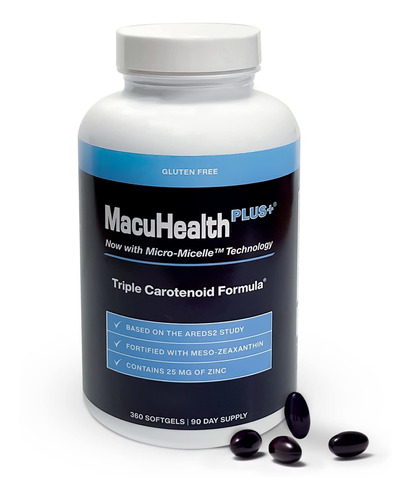 Macuhealth Plus+ Suplemento De Vitaminas Para Los Ojos Para