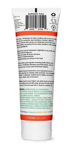 Imagen 2 de 2 de Shampoo Cabello/cuerpo Think Thinkbaby Removerdor De Cloro