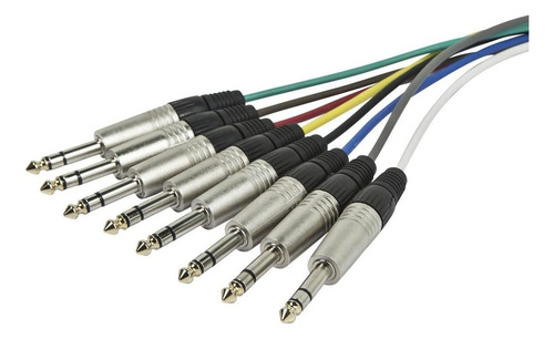 Cable Serpiente Mono Xlr/trs 8 Canales - 3 Pies, 26awg, Bala