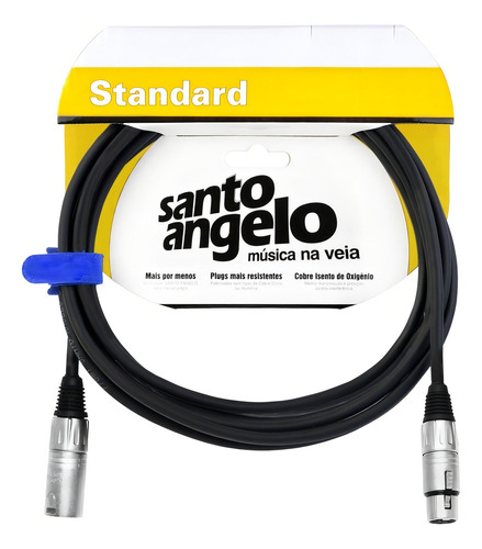 Cabo Santo Angelo Microfone Angel Plug Xlrm Xlrf - 3,05mtrs