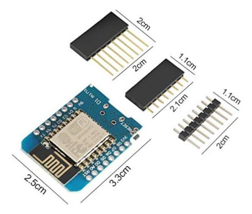 Hiletgo 5 Uds Mini Esp8266 Esp-12f Mini Nodemcu Lua 4m Bytes