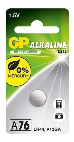 Pila Lr44 Gp Alkaline A76 Botón