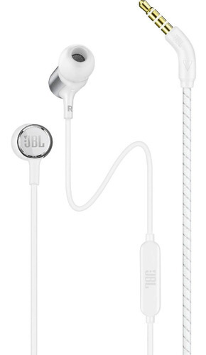 Auriculares Jbl Live 100 Drivers 8mm Blanco