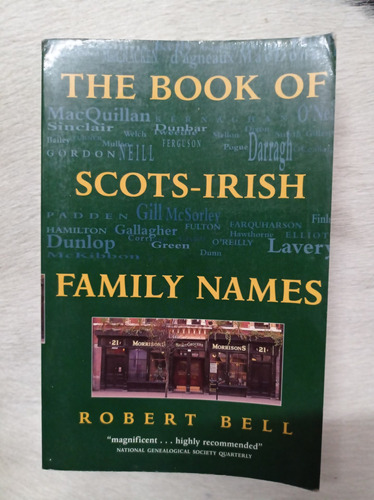 The Book Of Scots Irish Family Names Robert Bell