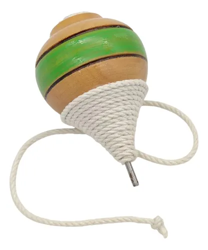Trompo De Madera, Juego Criollo Nacional Chileno Pintado