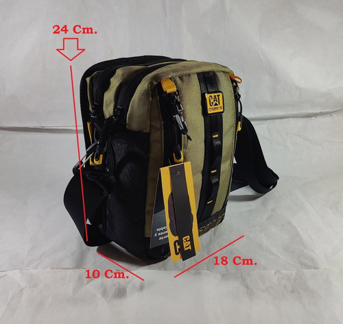 Imagen 8 de 8 de Morral Caterpillar Porta Tablet iPad Hasta 7 Placa Metal