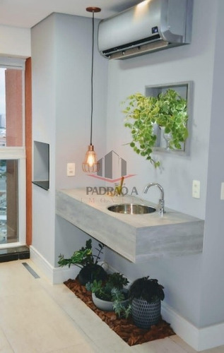 Imagem 10 de 18 de Apartamento Em Condomínio Padrão Para Venda No Tatuapé, 3 Dorm, 1 Suíte, 2 Vagas, 91 M², Apartamento Mobiliado, Nunca Habitado. - 1823