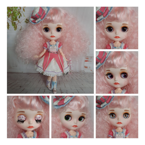 Muñeca Blythe Tbl Nueva 4 Colores Ojos Cristal Videri #001