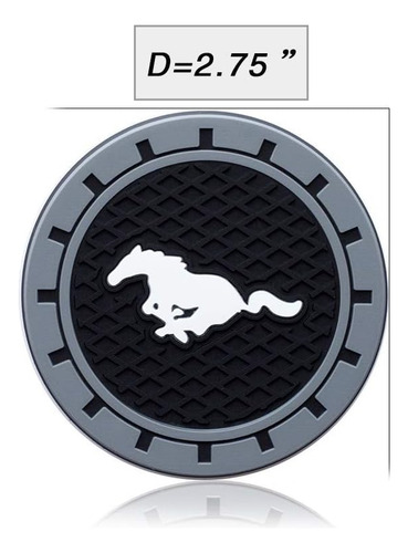 Posavasos Para Mustang Snake Evos Everest Gt Shelby Mach-e G
