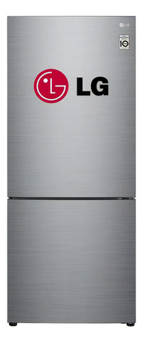 Refrigeradora LG Bottom Freezer Gb41bpp No Frost 408l Plata Color Plateado