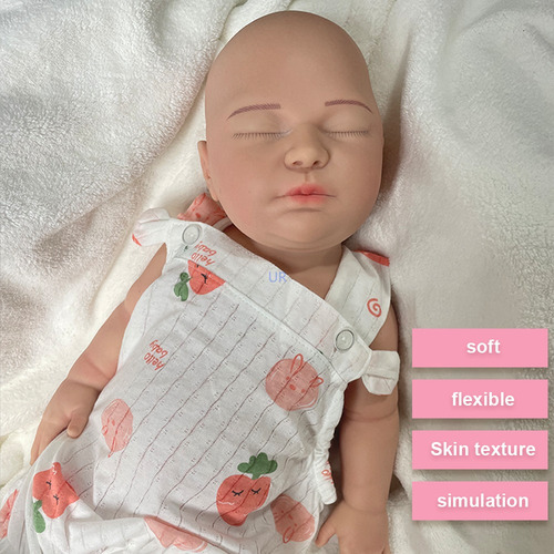 Bebê Pintado De Damasco Para Menina Renascida De Silicone De