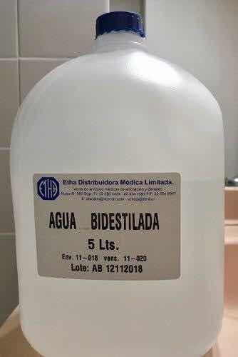 Agua Bidestilada 5 Lts. Para Cpap