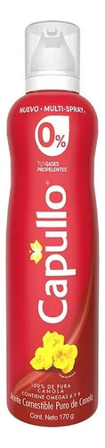 Aceite Puro De Canola Vegetal Capullo En Aerosol170 G